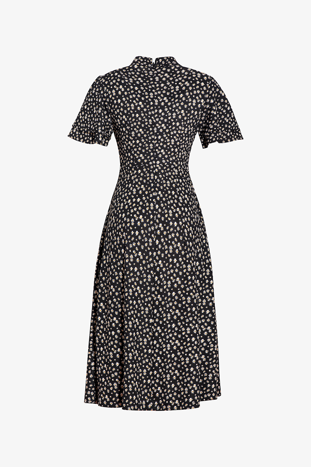 Đầm hoa nhí dáng xoè tay loe