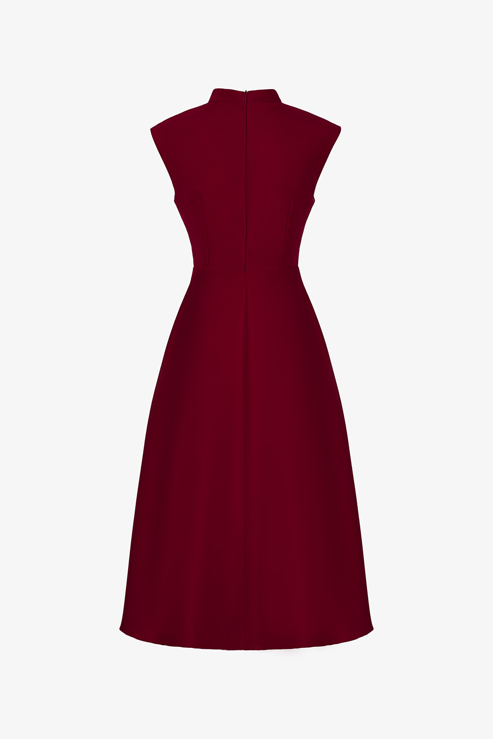 Đầm đỏ dự tiệc dáng xòe cổ cutout