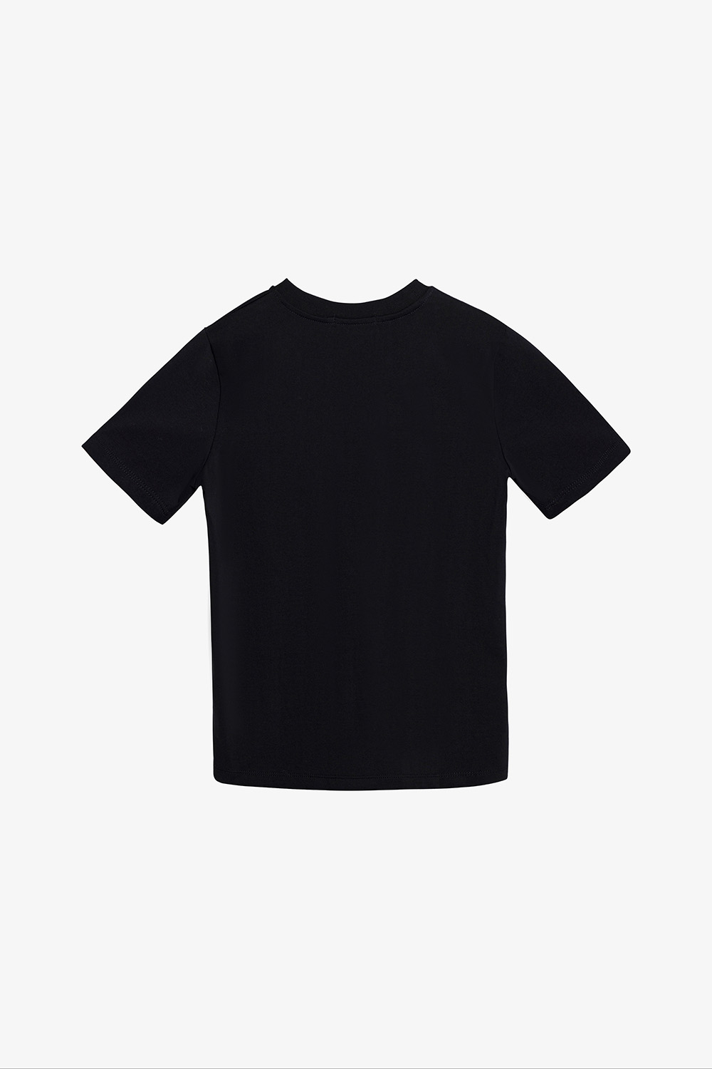 Áo thun nữ màu đen in hoa trắng