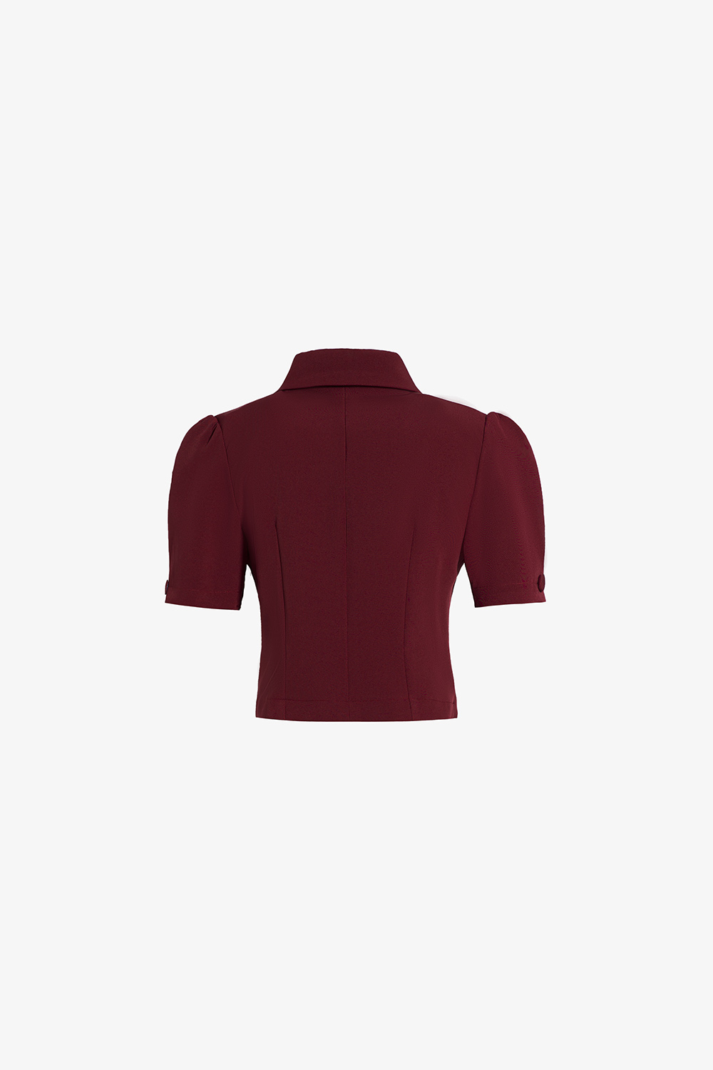 Áo kiểu nữ màu đỏ cổ đan tông