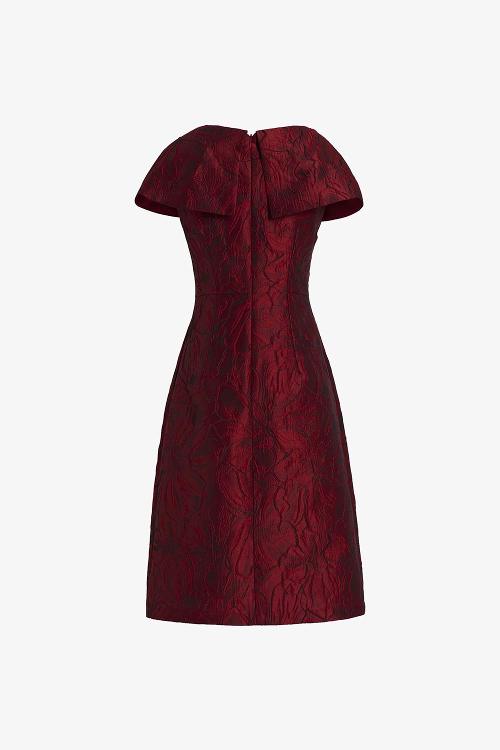 Đầm tafta đỏ dự tiệc sang trọng dáng chữ a