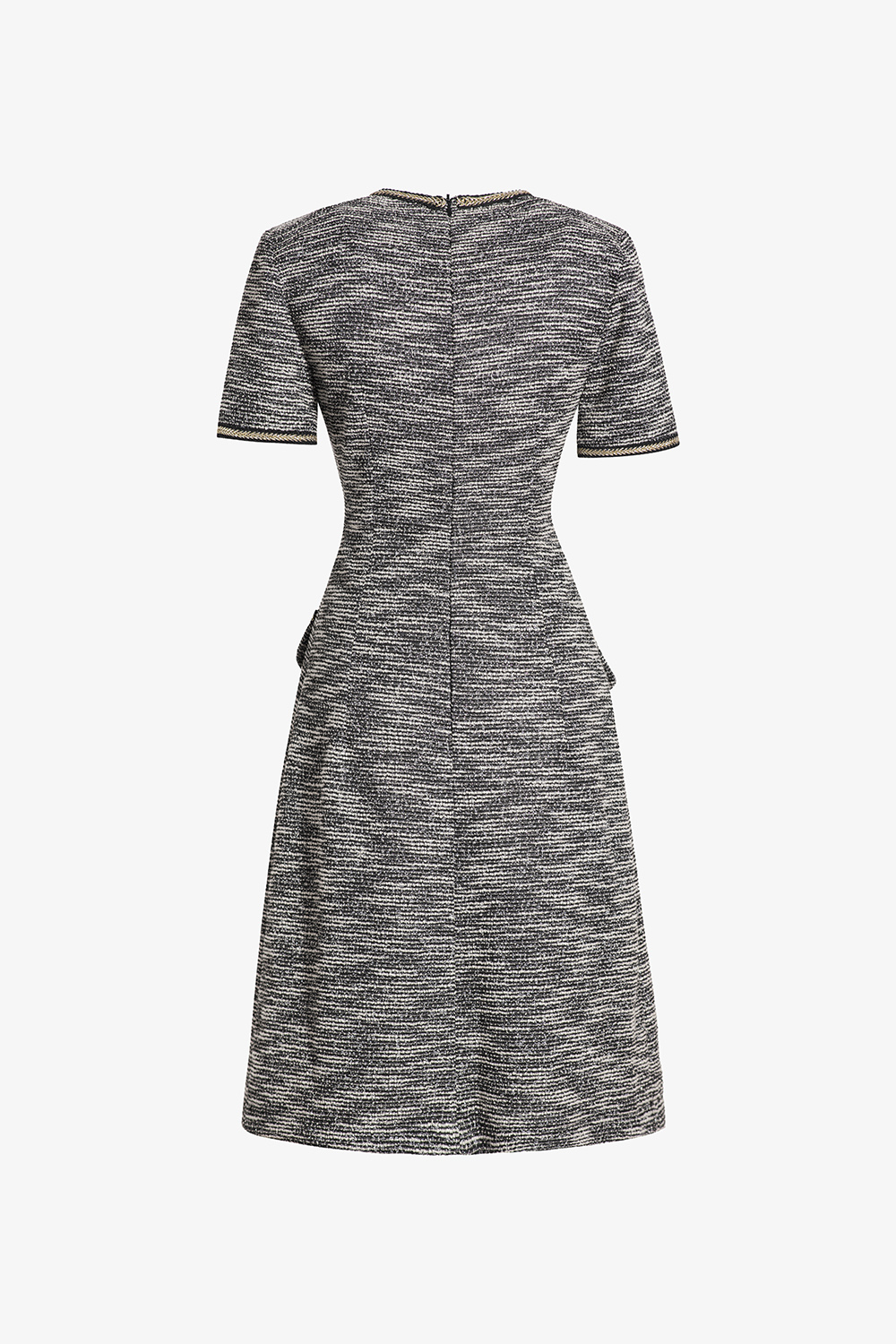 Đầm công sở dáng chữ a phối viền