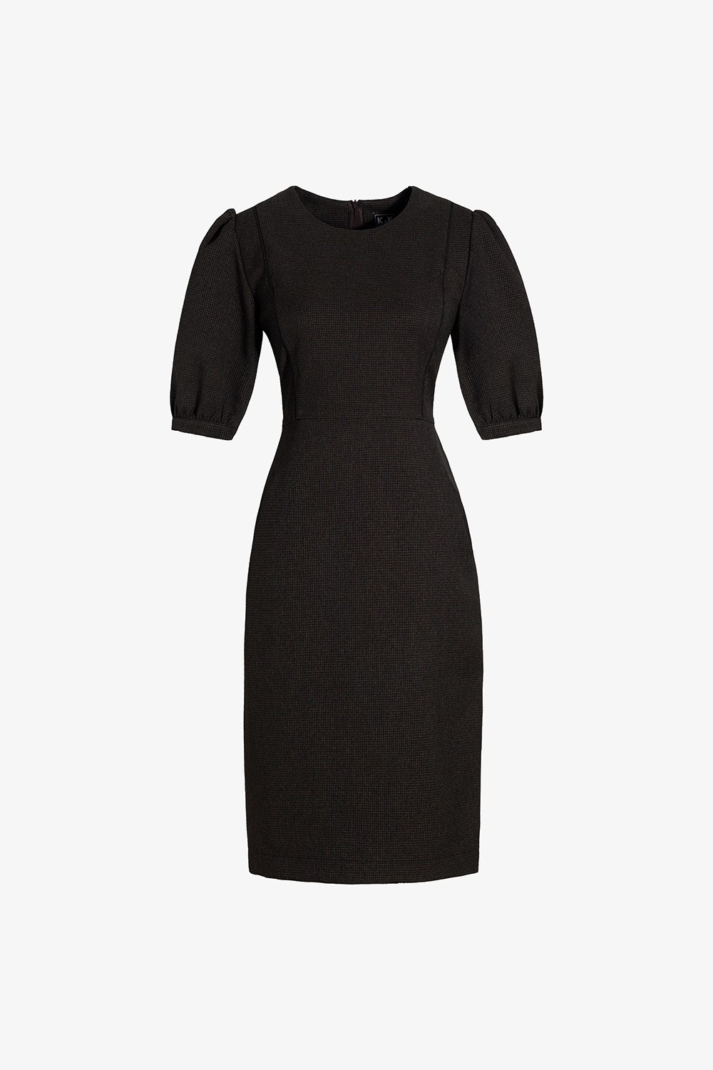 Đầm công sở dáng ôm tay phồng