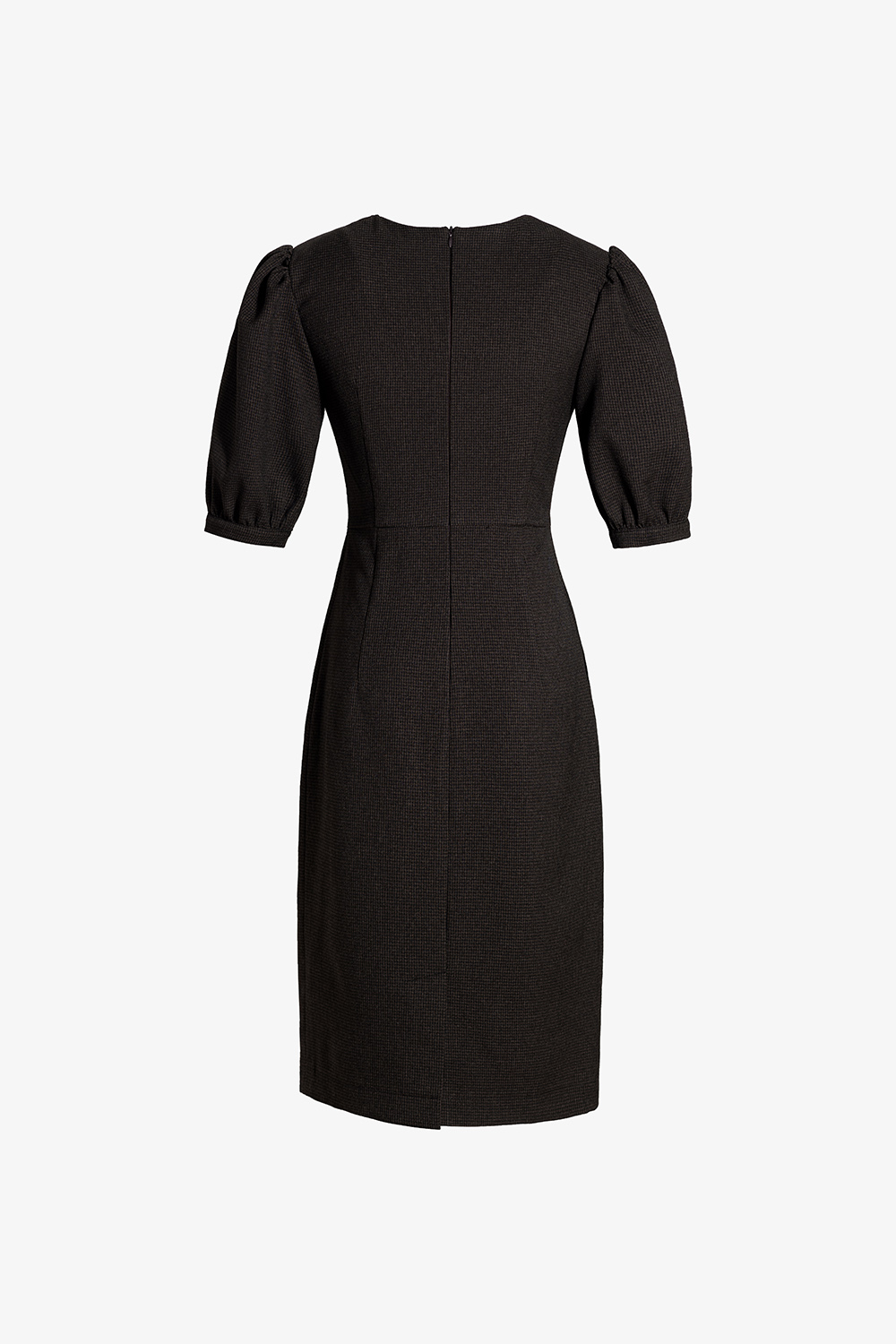 Đầm công sở dáng ôm tay phồng