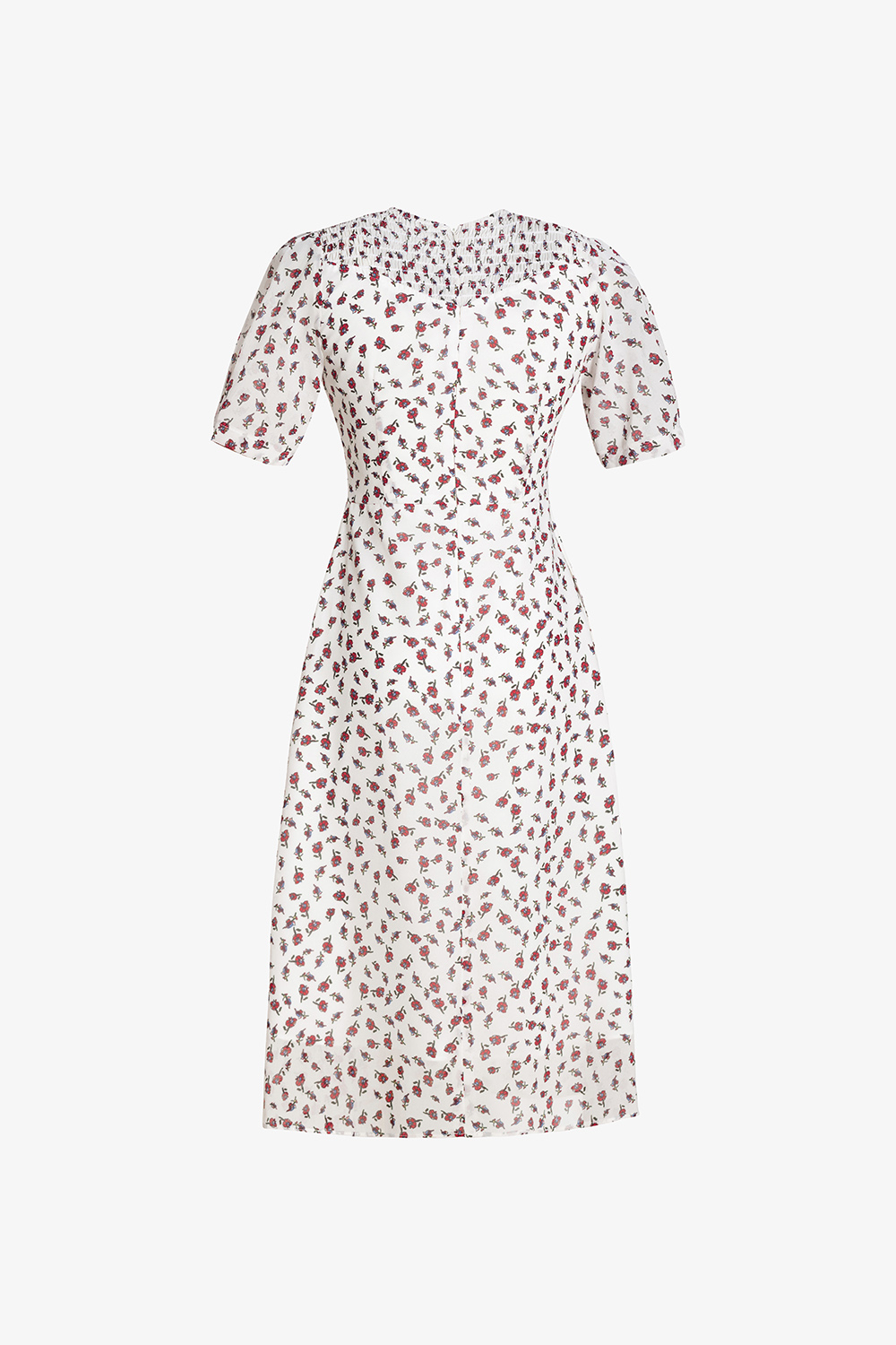 Đầm hoa nhí dáng chữ A cổ V