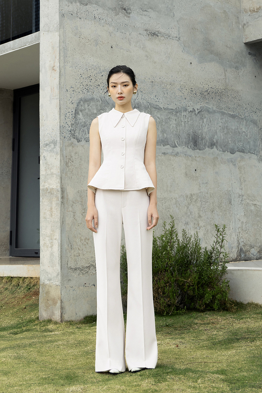 Áo peplum công sở nữ sát nách ASM18-34