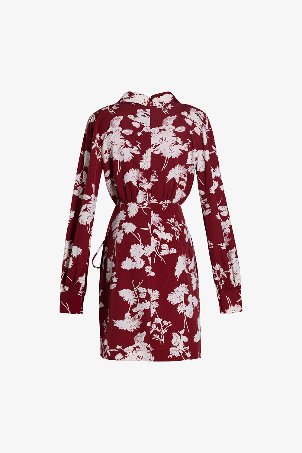 Đầm wrap dress họa tiết hoa tay dài