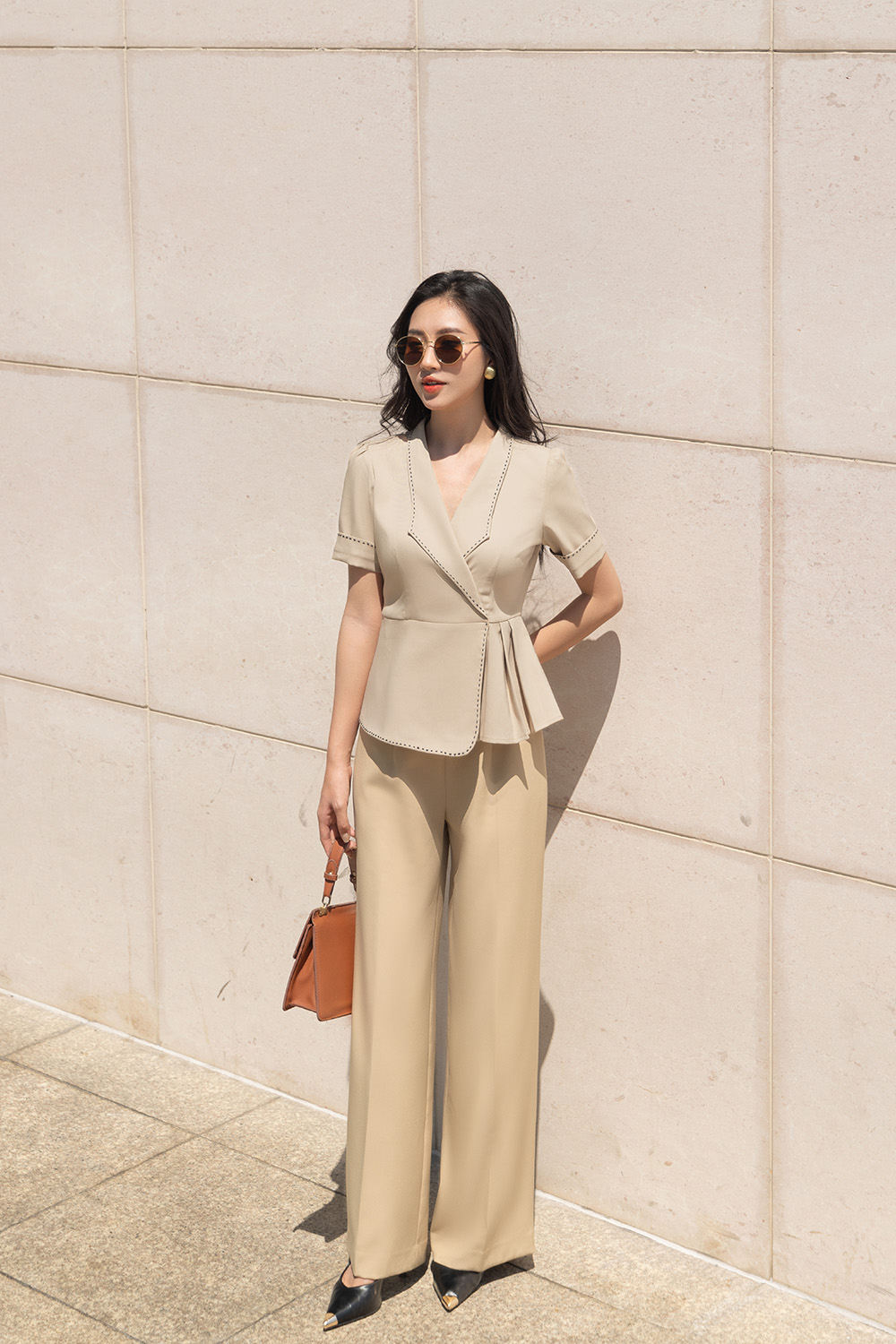 Quần tây ống suông cạp cao QCS03-38