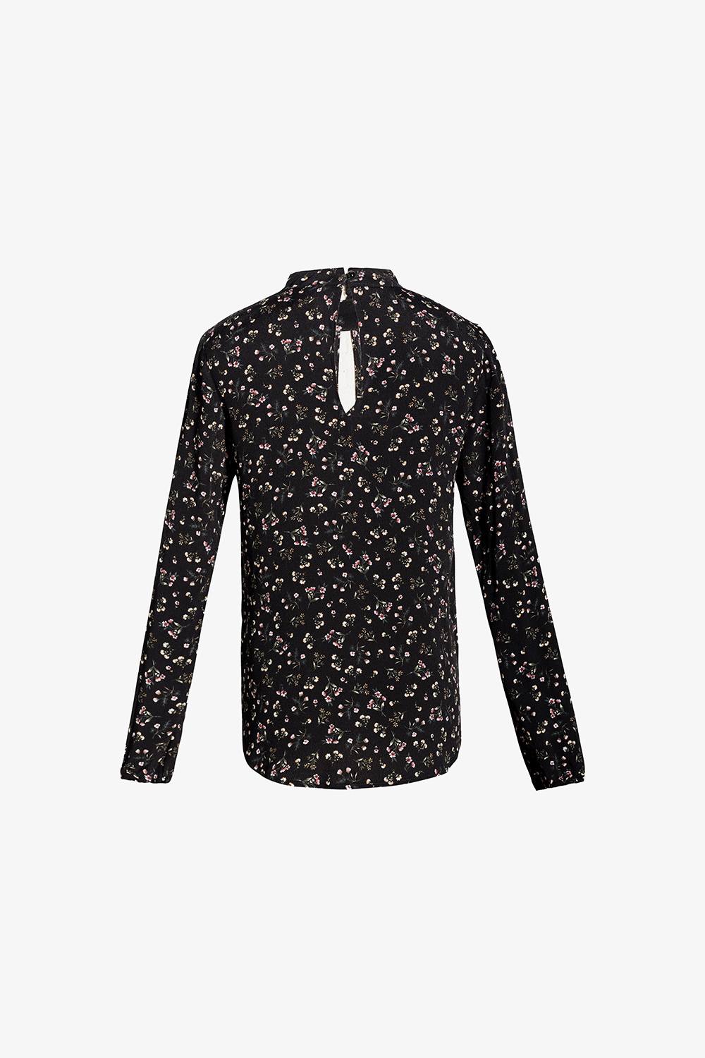 Áo kiểu nữ hoa nhí cổ cut-out