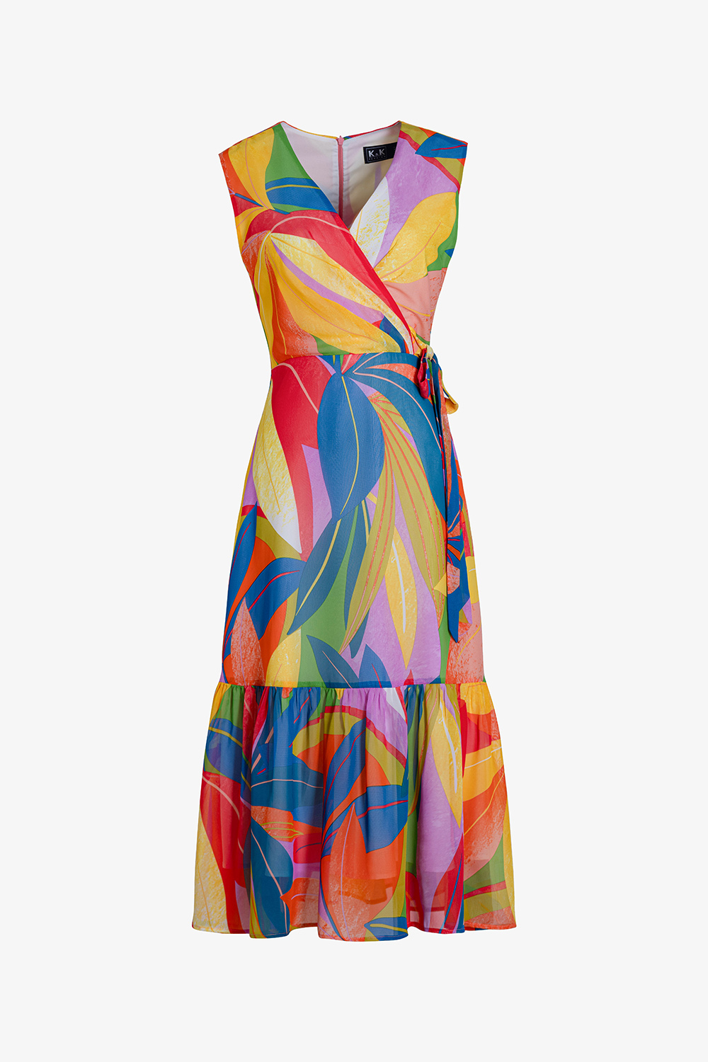 Đầm xòe dáng dài đuôi cá thắt nơ eo