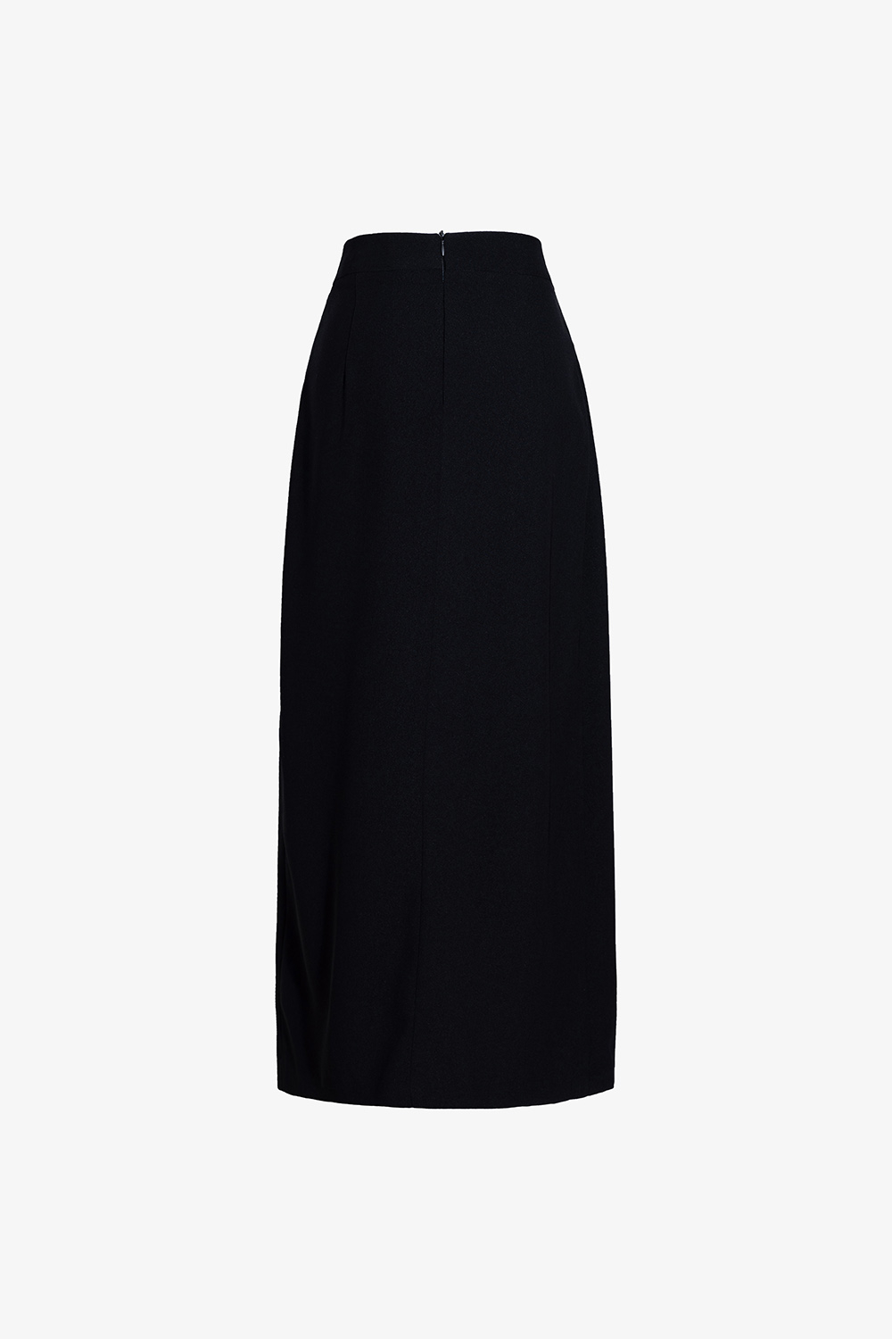 Chân váy đen dáng dài xẻ tà