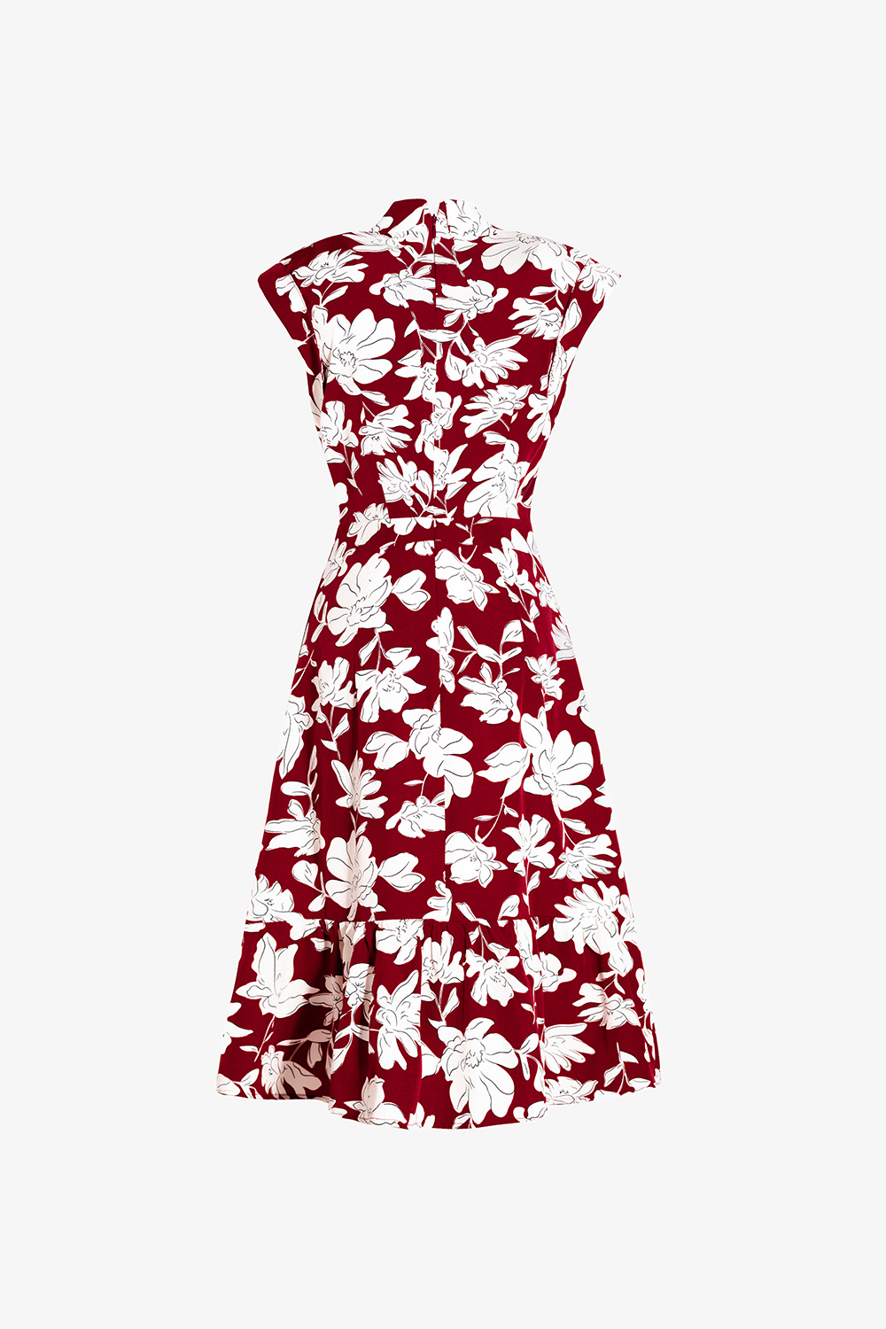 Đầm chữ A họa tiết hoa cổ đan tông