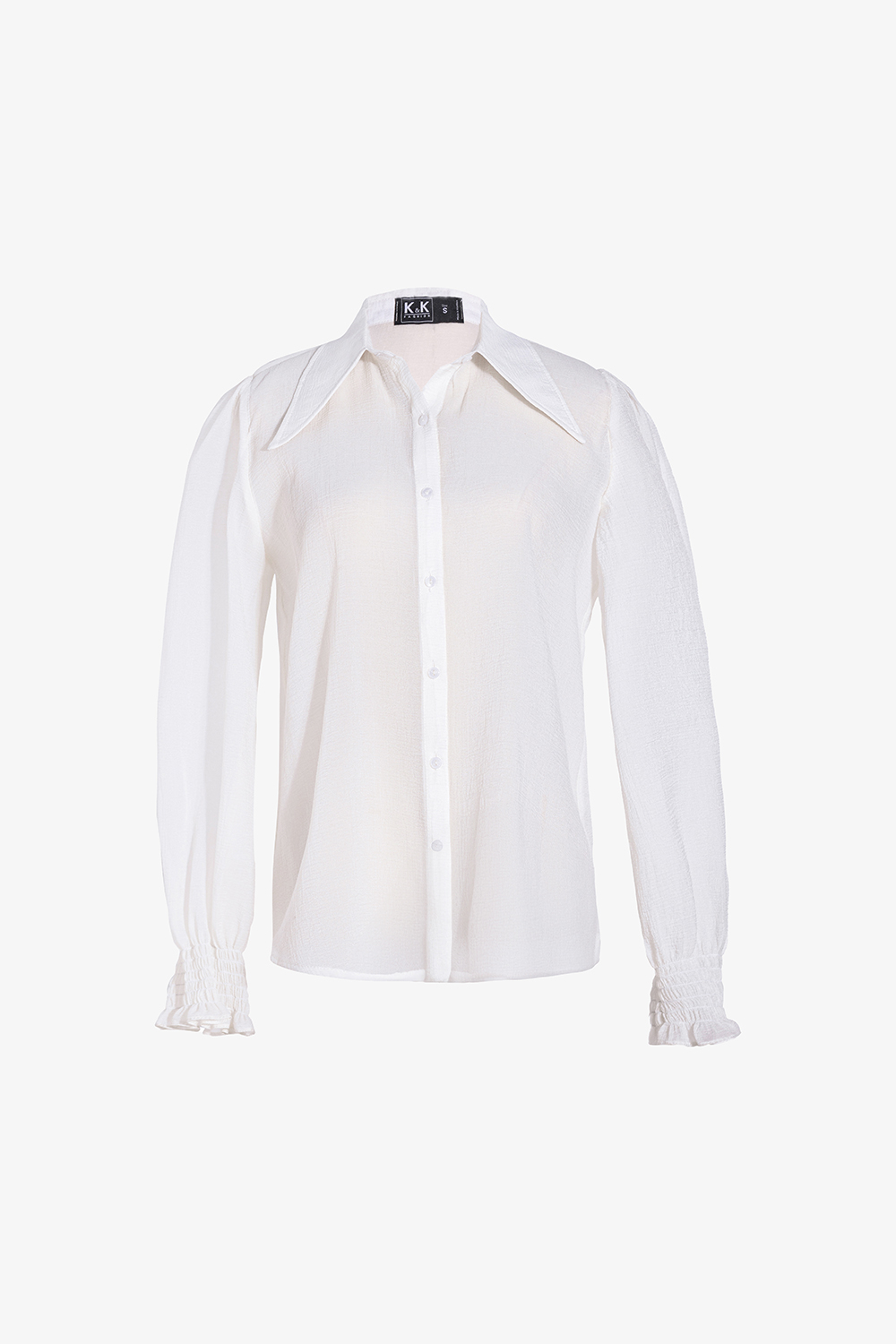 Áo sơ mi nữ màu trắng tay dài