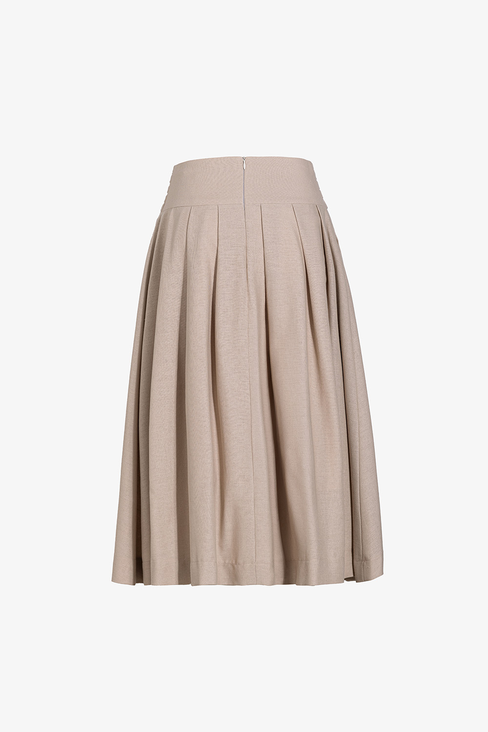 Chân váy xếp ly dáng xòe eo cao