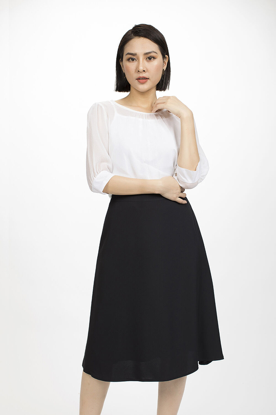 Áo sơ mi nữ màu trắng trẻ trung ASM04-19
