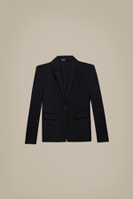 Áo khoác blazer nữ tay dài màu đen