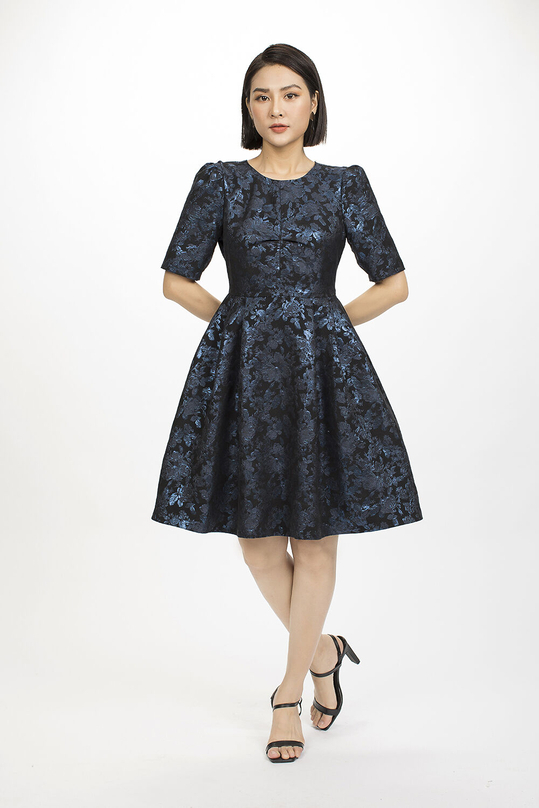 Đầm xòe tay lửng KK92-37