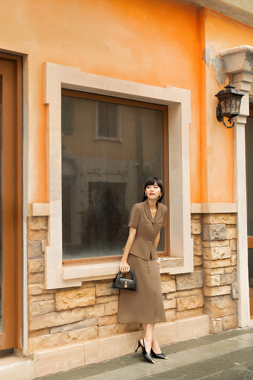 Áo kiểu peplum công sở nữ ASM19-25
