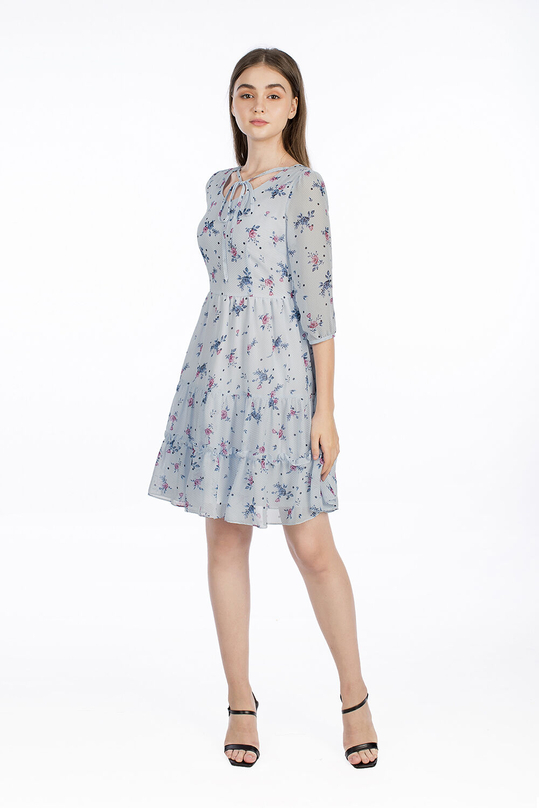 Đầm babydoll dáng xòe tay lửng KK94-02