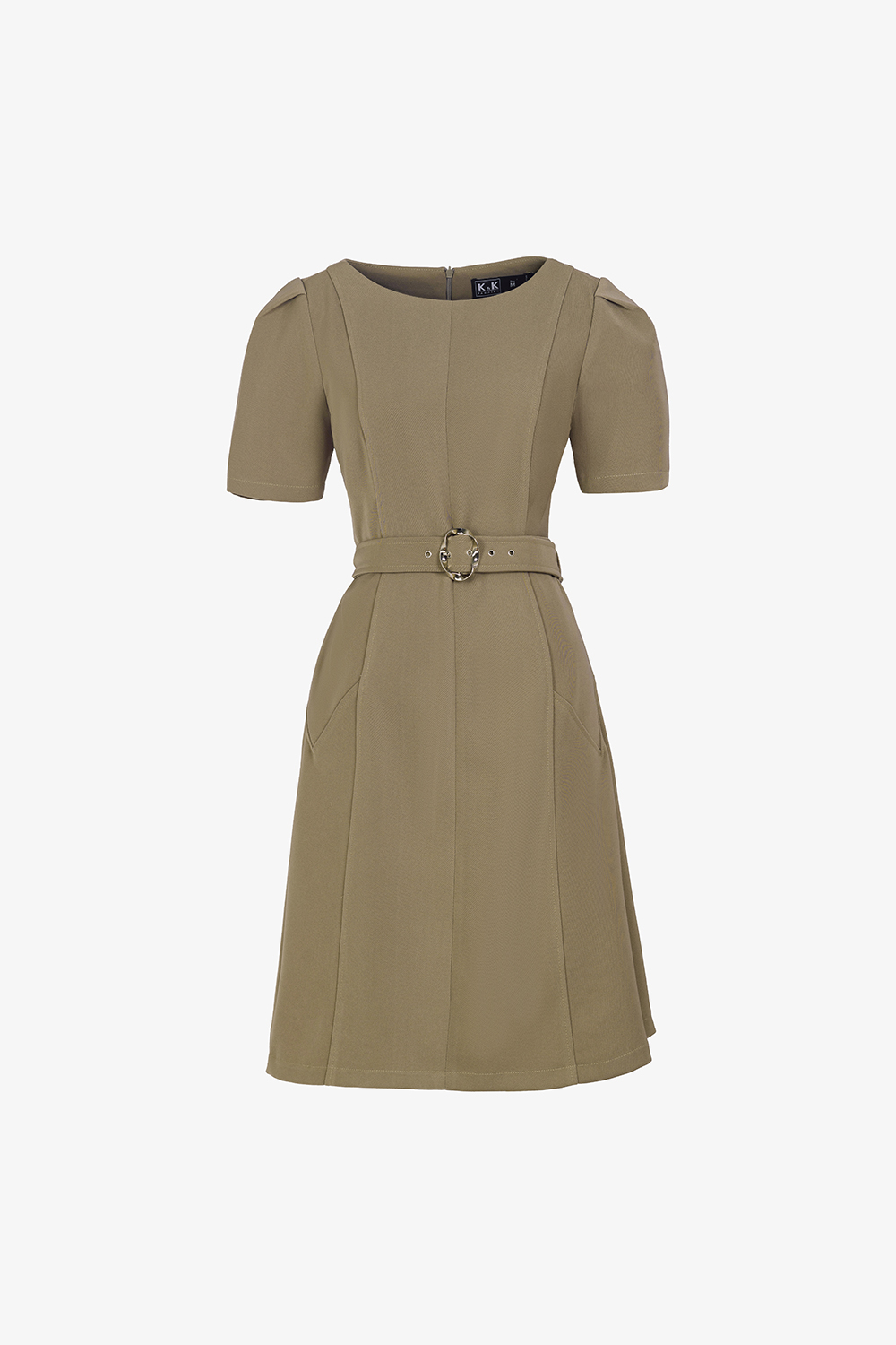 Đầm chữ A công sở kèm thắt đai eo