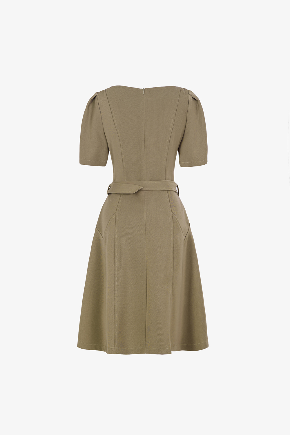 Đầm chữ A công sở kèm thắt đai eo