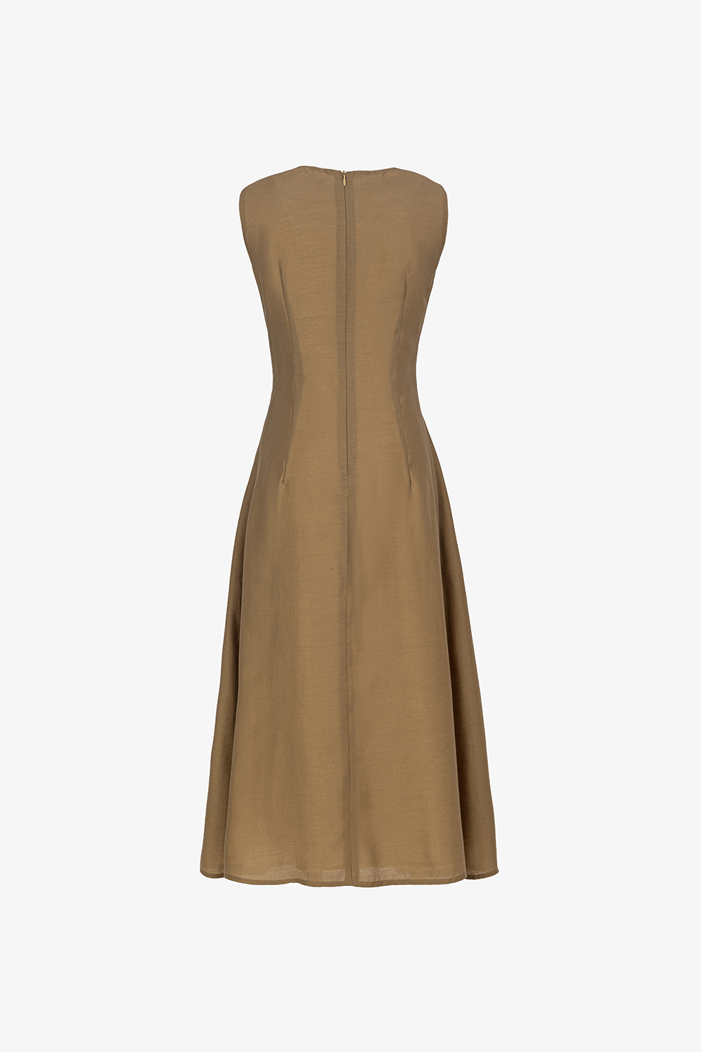 Đầm xòe dáng dài sát nách