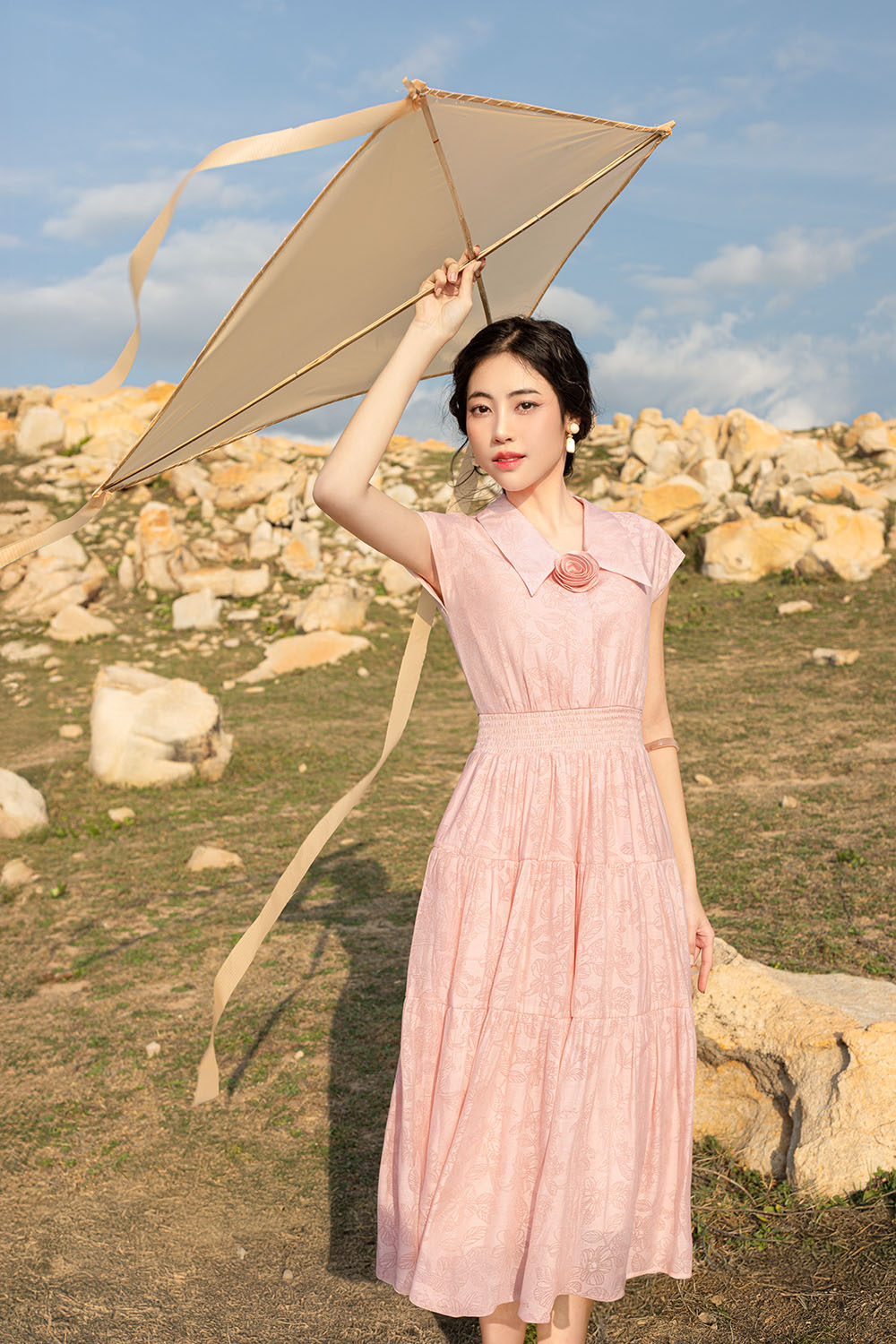 Đầm xòe dành cho người mập