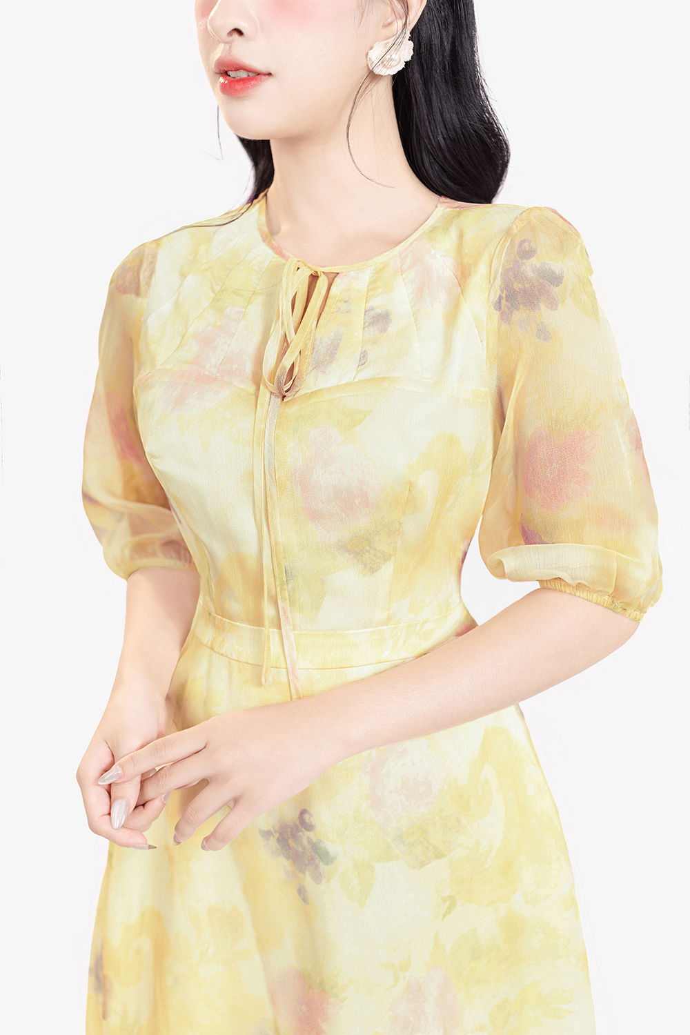 Đầm voan nhiều màu dáng dài tay lỡ