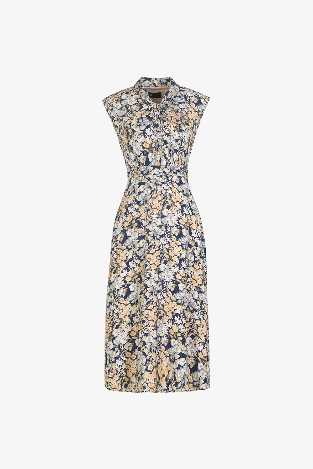 Đầm hoa nhí nhiều màu dáng xòe dài