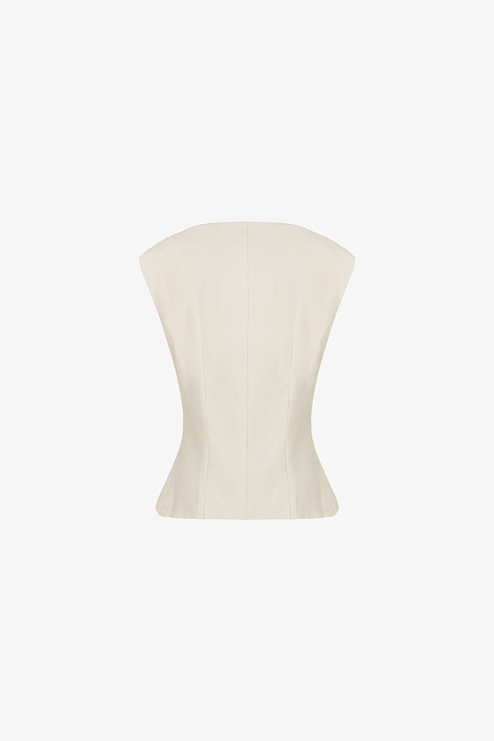 Áo kiểu nữ công sở phối nút không tay