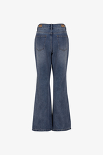 Quần jeans nữ ống loe cạp cao