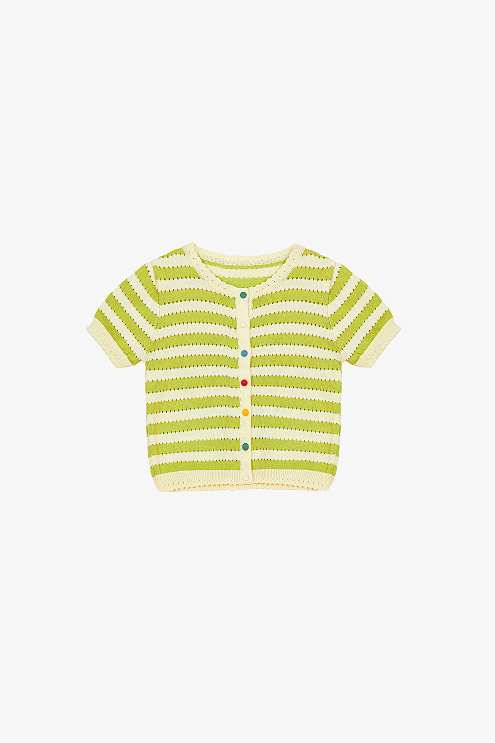 Áo len dệt kim nữ kẻ sọc xanh