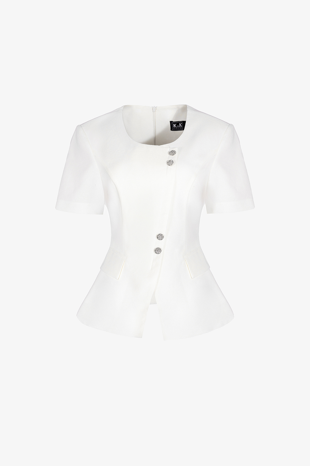 Áo trắng kiểu công sở phối túi