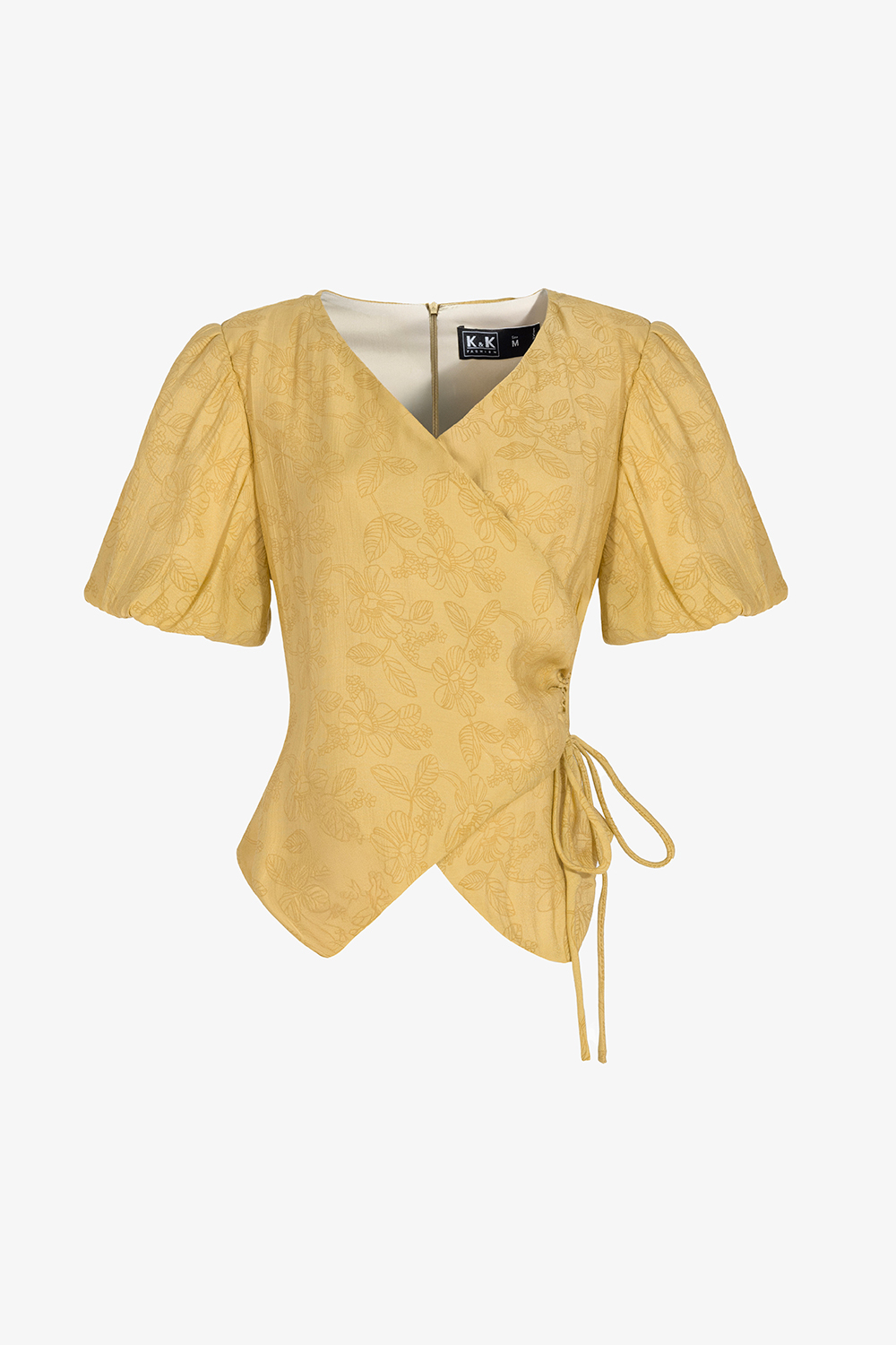 Áo kiểu nữ đắp chéo eo thắt nơ