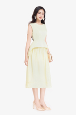 Đầm dự tiệc peplum dáng xòe
