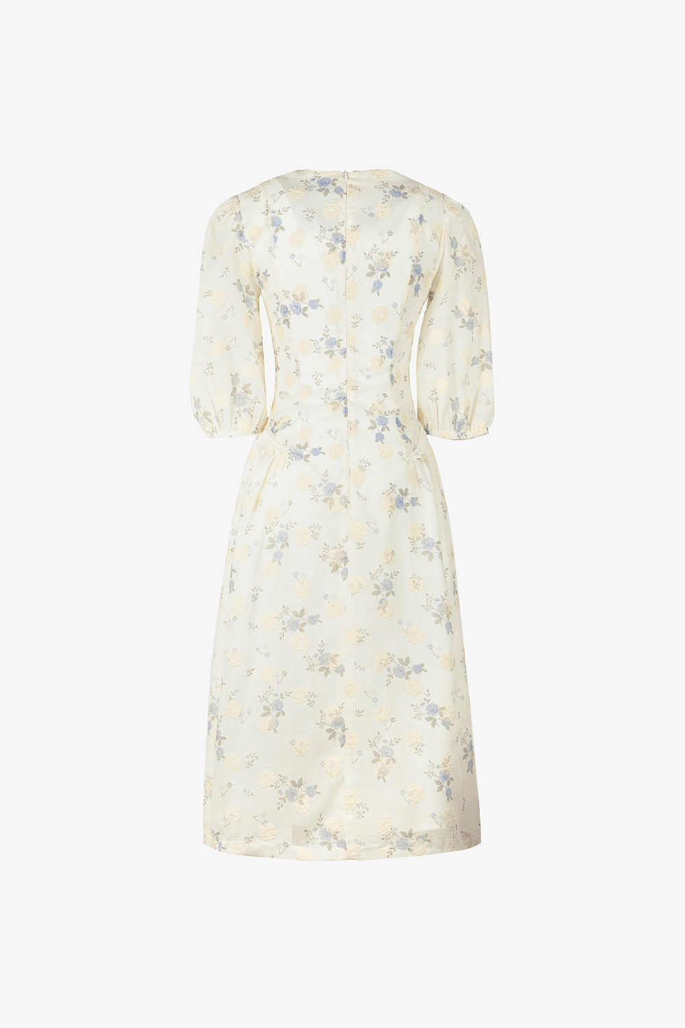 Đầm hoa dáng chữ A xòe phối ren