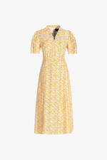 Đầm linen đũi họa tiết hoa nhí