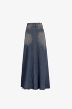 Chân váy jeans dáng chữ A xòe dài