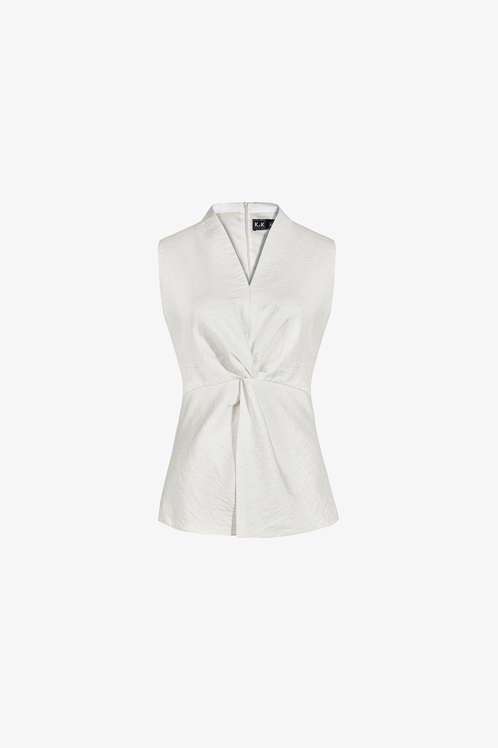 Áo kiểu sát nách cổ V xoắn ngực