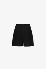 Quần short đen nữ lưng cao