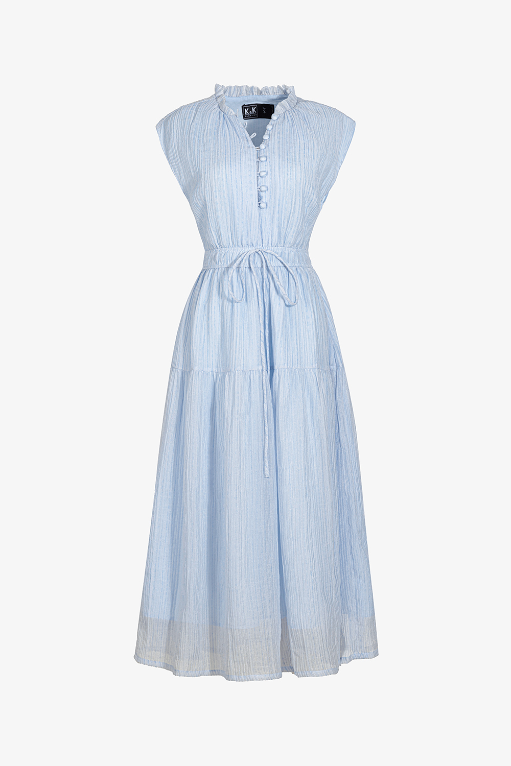 Đầm xòe dáng dài nhấn eo bo chun