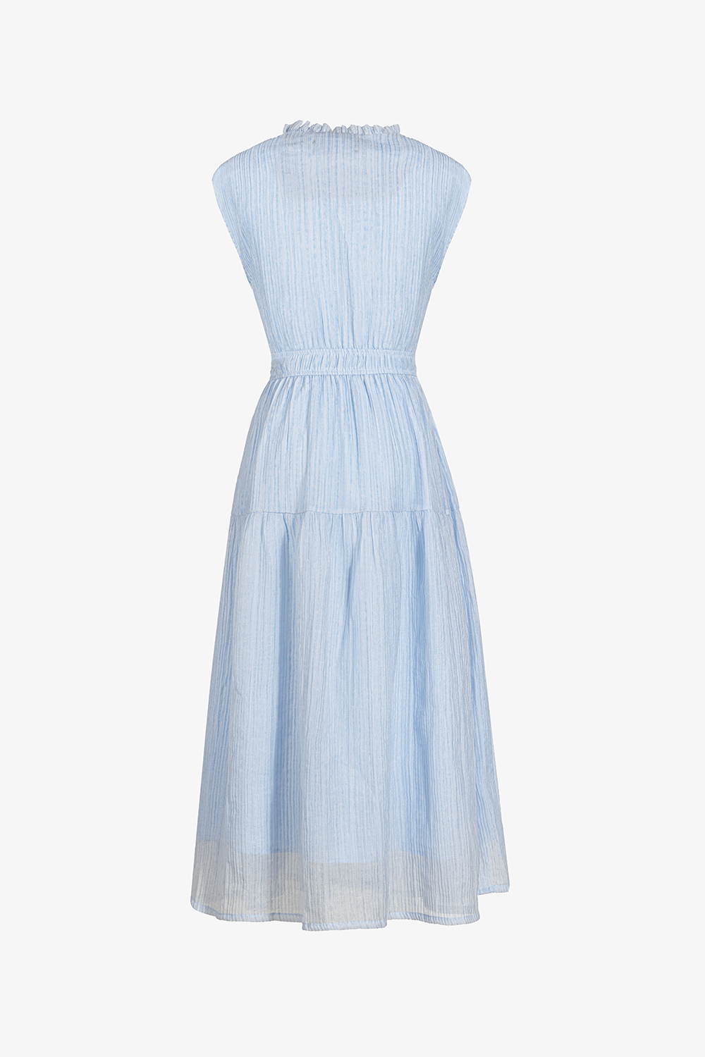 Đầm xòe dáng dài nhấn eo bo chun