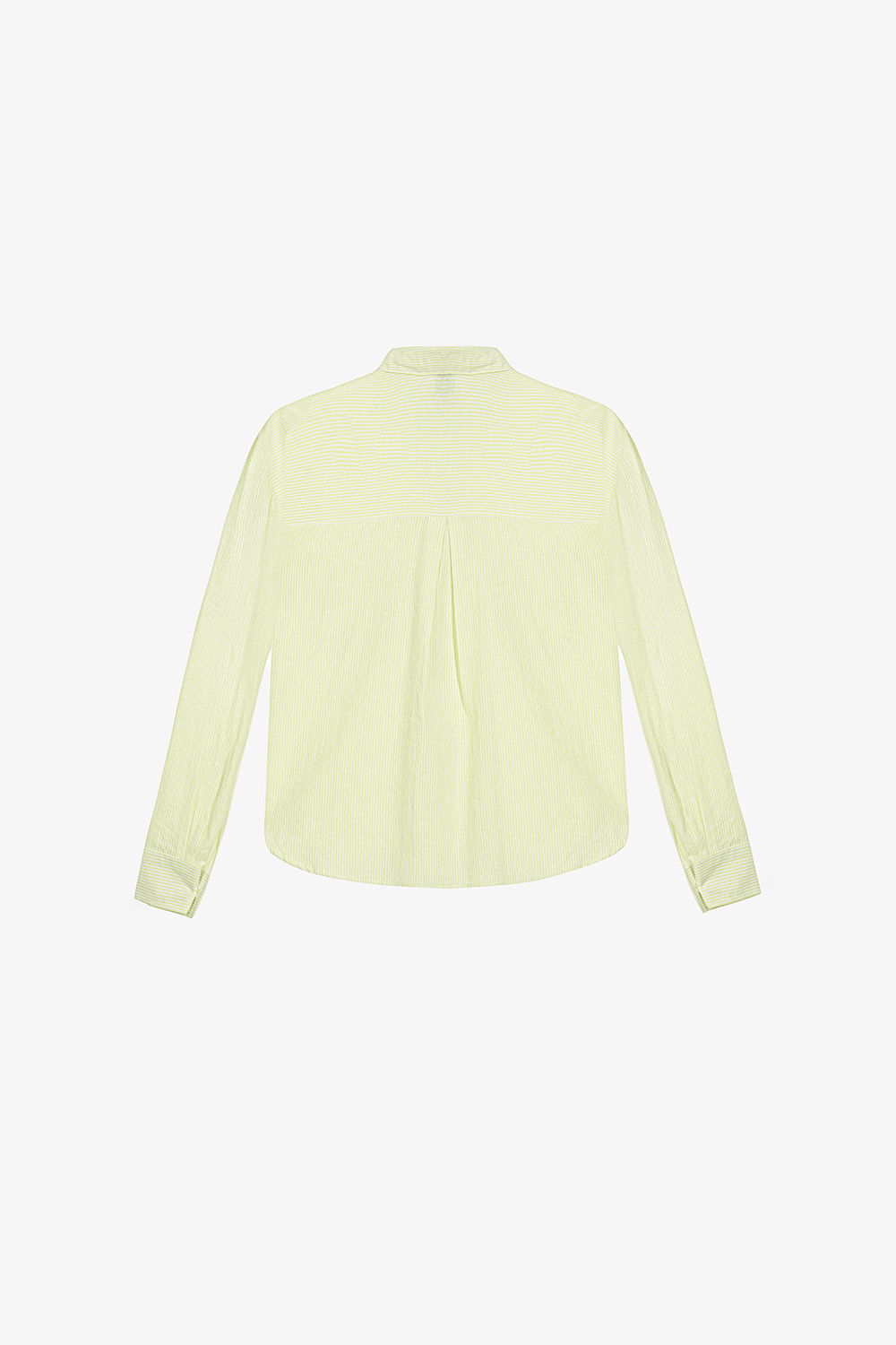 Áo sơ mi sọc trắng xanh tay dài