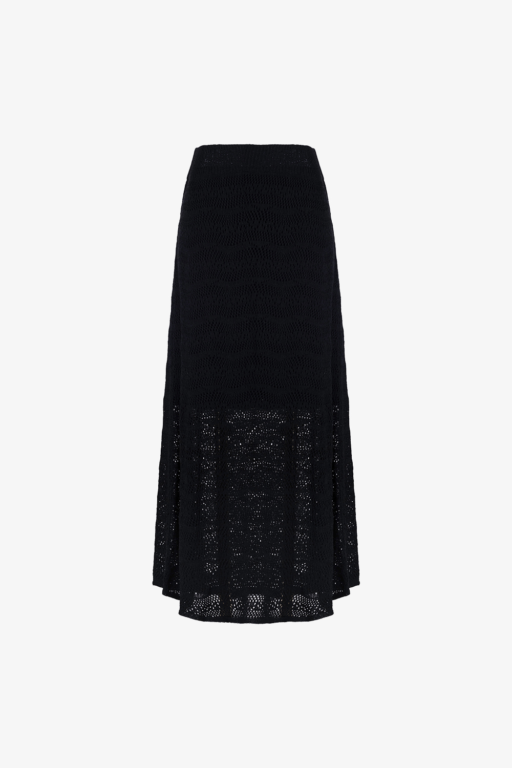 Set áo váy dệt kim dáng dài màu đen