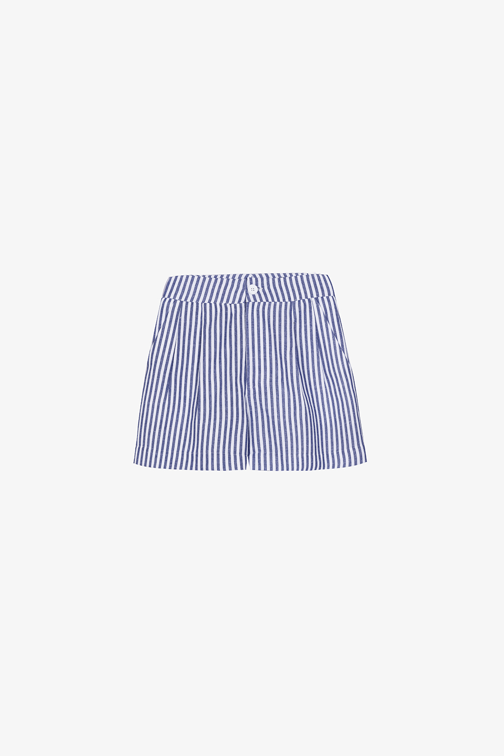 Quần short nữ kẻ sọc xanh