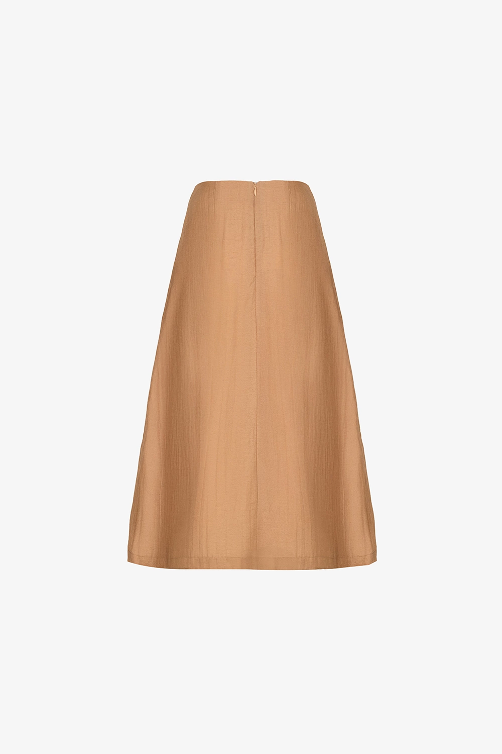 Chân váy xòe công sở màu cam