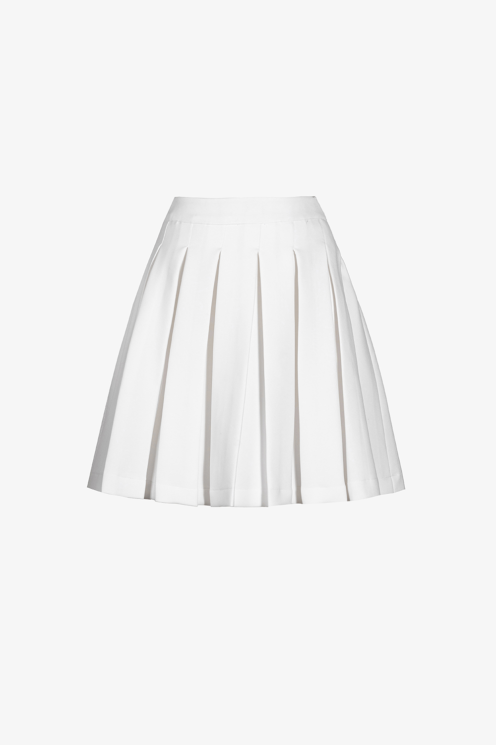 Chân váy xếp ly trắng dáng ngắn