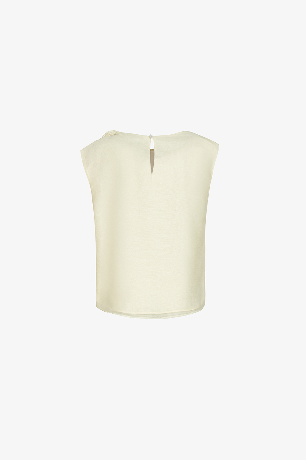 Áo kiểu nữ dáng suông vai đính hoa