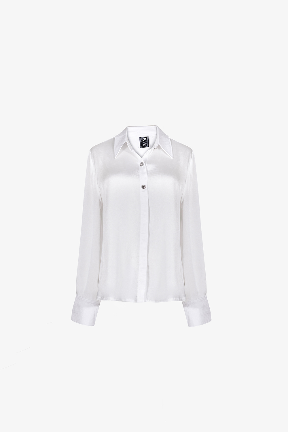 Áo sơ mi trắng dáng suông tay dài