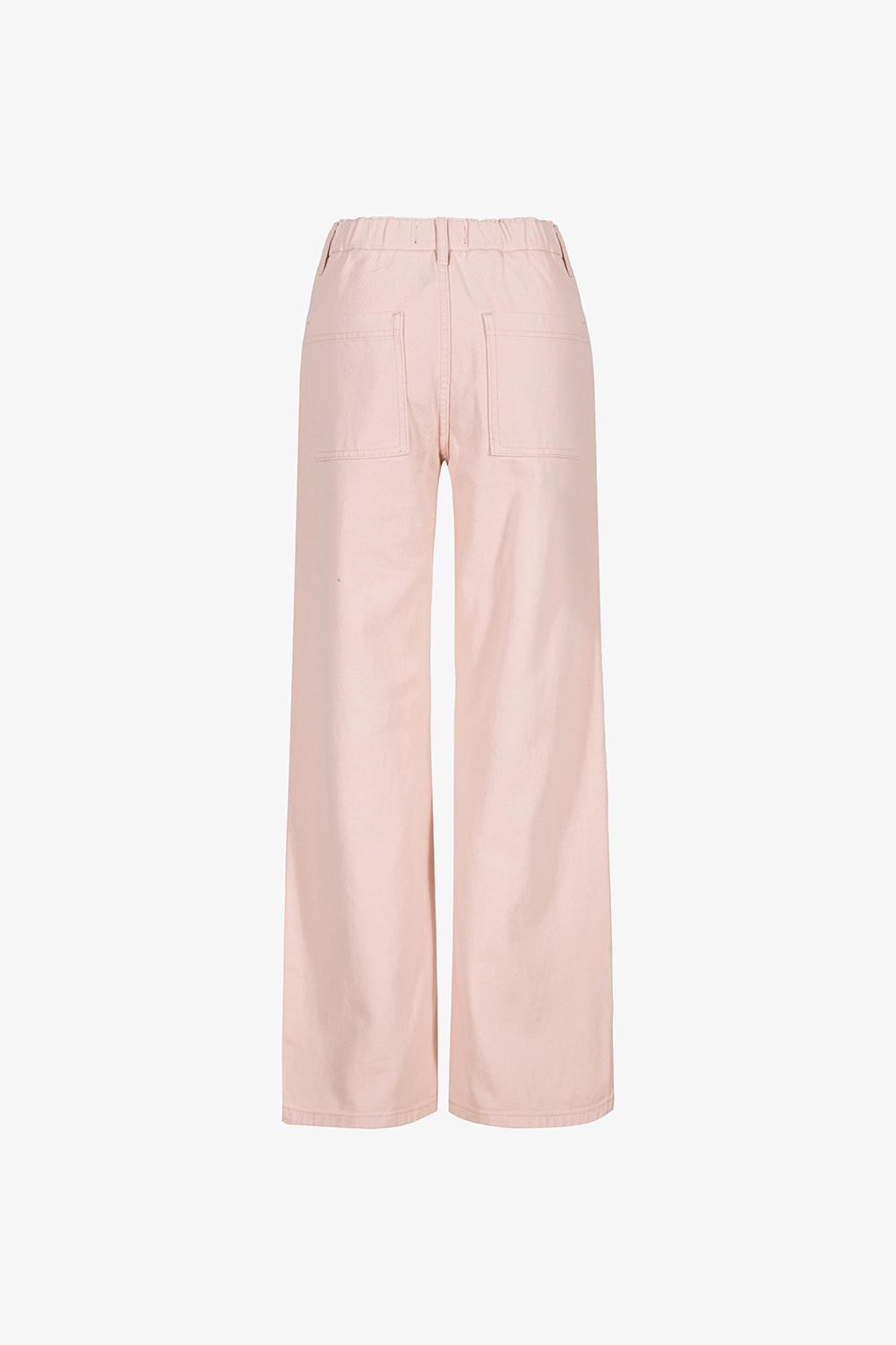 Quần jeans nữ ống suông màu hồng